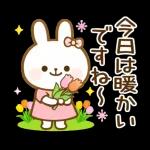 スタンプ · やさしいうさぎ