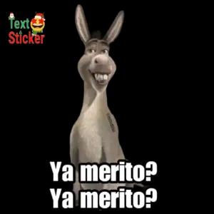 Text Sticker Ya merito? Ya merito? - getsticker.com