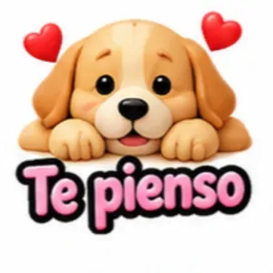 Te pienso - getsticker.com