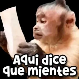 Aqui dice que mientes - getsticker.com