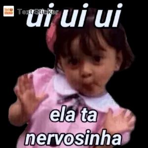 ui ui ui ela ta nervosinha - getsticker.com