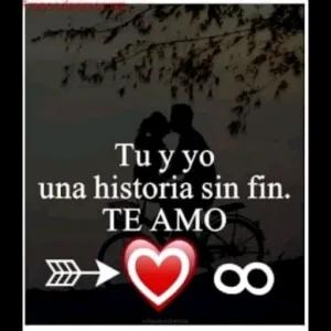 Tu y yo una historia sin fin. TE AMO - getsticker.com