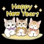 冬の毎日と年末年始☆猫たちのスタンプ