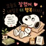 오늘도 수고한 스누피