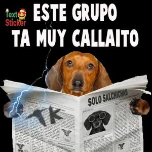 ESTE GRUPO TA MUY CALLAITO, SOLO SALCHICHAS - getsticker.com
