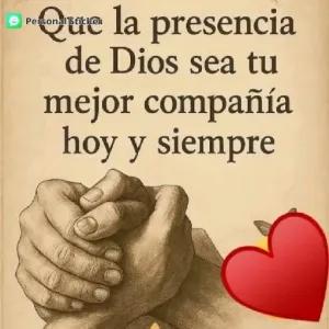 Que la presencia de Dios sea tu mejor compañía hoy y siempre - getsticker.com