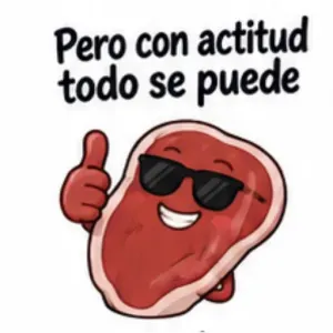 Pero con actitud todo se puede - getsticker.com