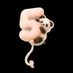 ぷっくり3D★パンダの誕生日