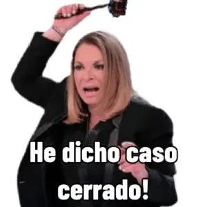 He dicho caso cerrado! - getsticker.com