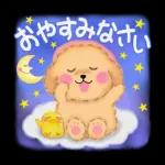 Animation only icon かわいいトイプードルの冬