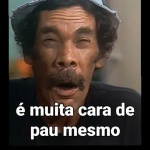 é muita cara de pau mesmo - getsticker.com