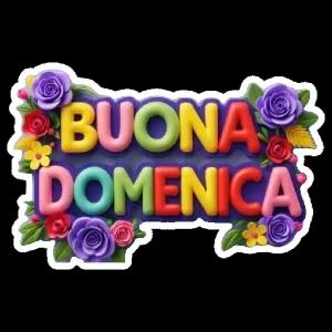BUONA DOMENICA - getsticker.com