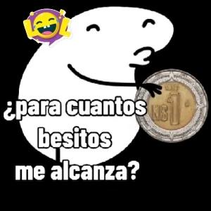¿para cuantos besitos me alcanza? - getsticker.com