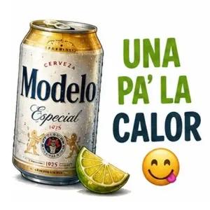 CERVEZA Modelo Especial 1975 UNA PA' LA CALOR - getsticker.com