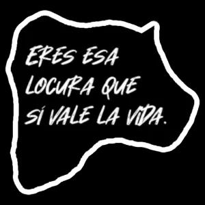 ERES ESA LOCURA QUE SI VALE LA VIDA. - getsticker.com