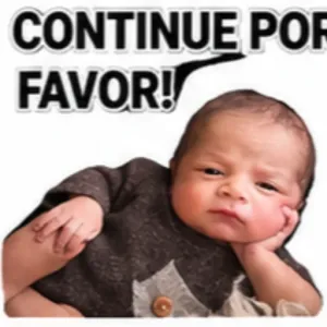 CONTINUE POR FAVOR! - getsticker.com