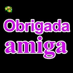 Obrigada amiga - getsticker.com