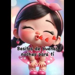 Besitos de buenas noches para ti - getsticker.com