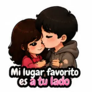 Mi lugar favorito es a tu lado - getsticker.com
