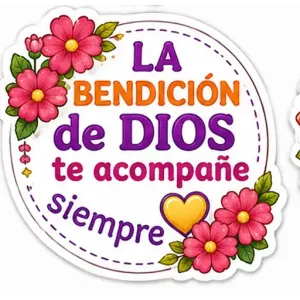 LA BENDICIÓN de DIOS te acompañe siempre - getsticker.com