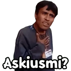 Askiusmi? - getsticker.com