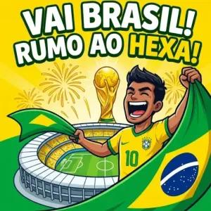 VAI BRASIL! RUMO AO HEXA! - getsticker.com
