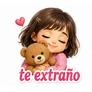 te extraño - getsticker.com