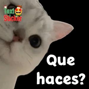 Que haces? - getsticker.com