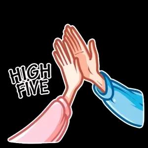 HIGH FIVE - getsticker.com