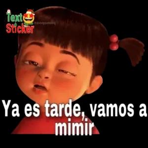 Ya es tarde, vamos a mimir - getsticker.com