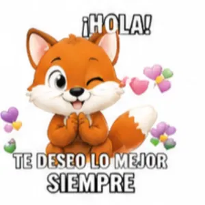 ¡HOLA! TE DESEO LO MEJOR SIEMPRE - getsticker.com