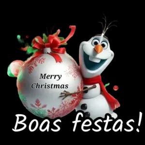 Merry Christmas Boas festas! - getsticker.com