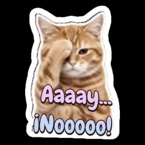 Aaaay... ¡Noooooo! - getsticker.com