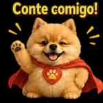 adesivos fofos de cachorro