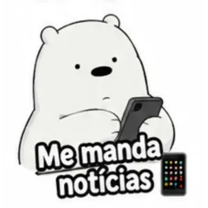 Me manda notícias - getsticker.com