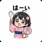 夏祭り浴衣ちびスタンプ！