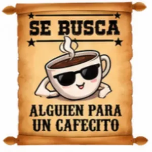 SE BUSCA ALGUIEN PARA UN CAFECITO - getsticker.com