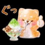 ぷくつやシール❤️いやしばいぬ❤️柴犬敬語