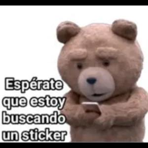 Espérate que estoy buscando un sticker - getsticker.com