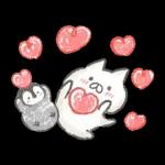 ねこぺん日和 クレヨンタッチスタンプ