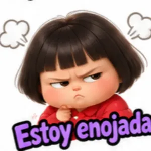 Estoy enojada - getsticker.com