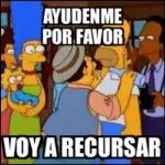 AYUDENME POR FAVOR VOY A RECURSAR