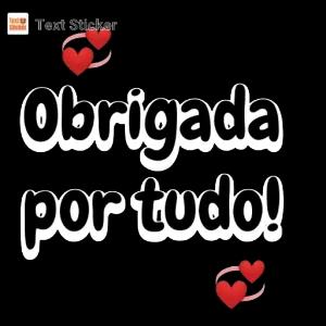 Obrigada por tudo! - getsticker.com