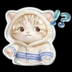 ぷっくりにゃん♡大人かわいいシール風