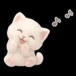 モフモフ白ネコ