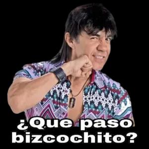 ¿Que paso bizcochito? - getsticker.com