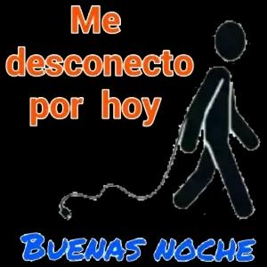 Me desconecto por hoy Buenas Noche - getsticker.com