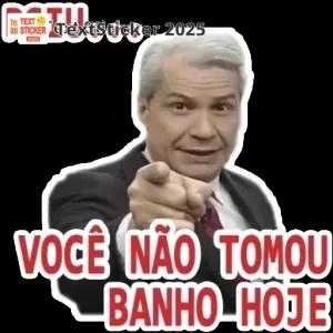 VOCÊ NÃO TOMOU BANHO HOJE - getsticker.com