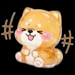 ぷくつやシール春❤️いやしばいぬ❤️犬敬語