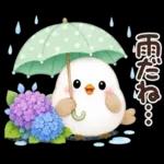 梅雨と夏のやさしい気遣い言葉♡シマエナガ